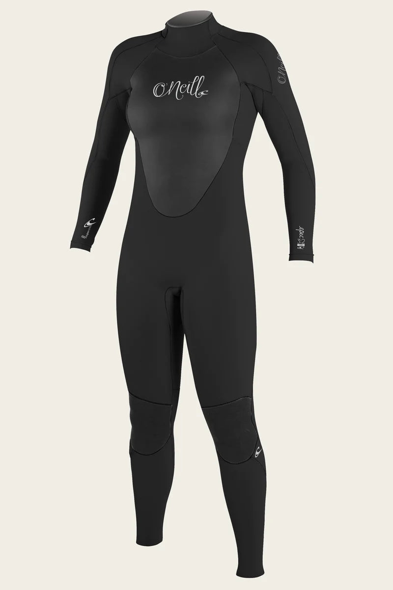 wetsuits for full-body protection during diving-O'Neill Womens Epic 3/2 Wetsuit - Back Zip