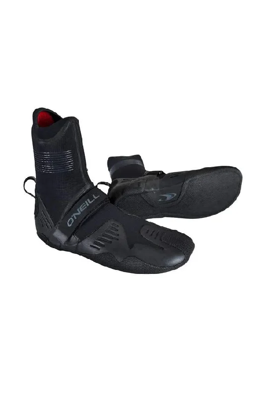 wetsuits for surfing in chilly conditions-O'Neill Psycho Tech 5mm Round Toe Boot