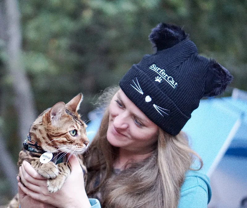 surf clothing for easy storage and packing-SurferCat Beanie