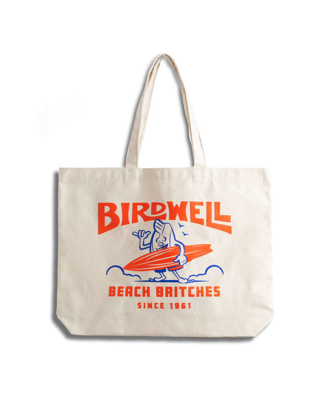 surf clothing for professional surfers-Birdwell Beach Britches SURFIN' BIRDIE TOTE BAG