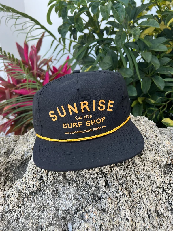 surf clothing for deep-water adventures-Sunrise Script Hat