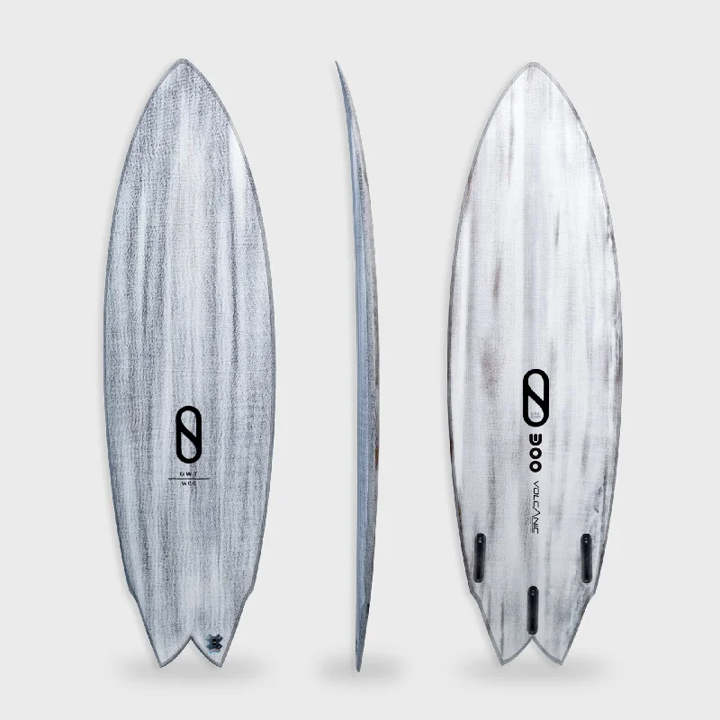 surfboards for better foot placement-Firewire Great White Twin Surfboard - Volcanic