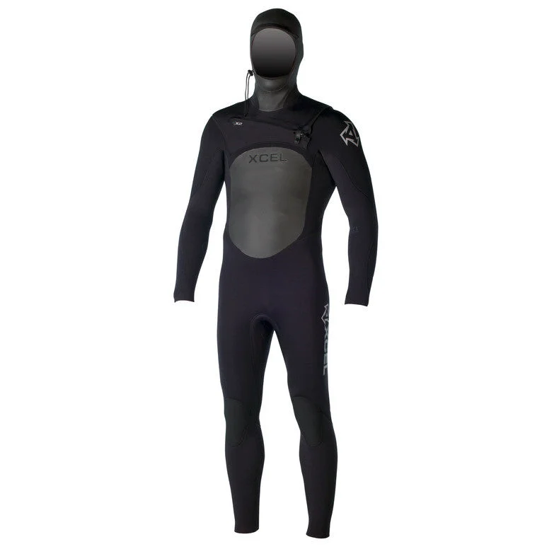 wetsuits with soft-touch inner lining-Xcel 2015 Infiniti X2 4/3 Hooded Wetsuit