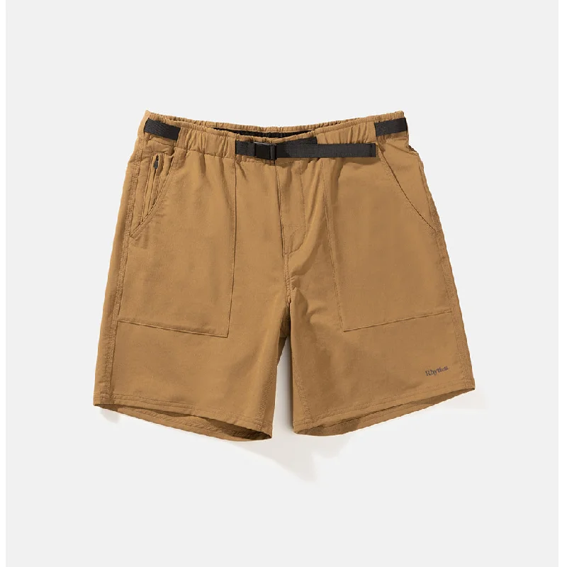 surf clothing for fast movement in the water-Rhythm Mens  Pathfinder Short - Oak