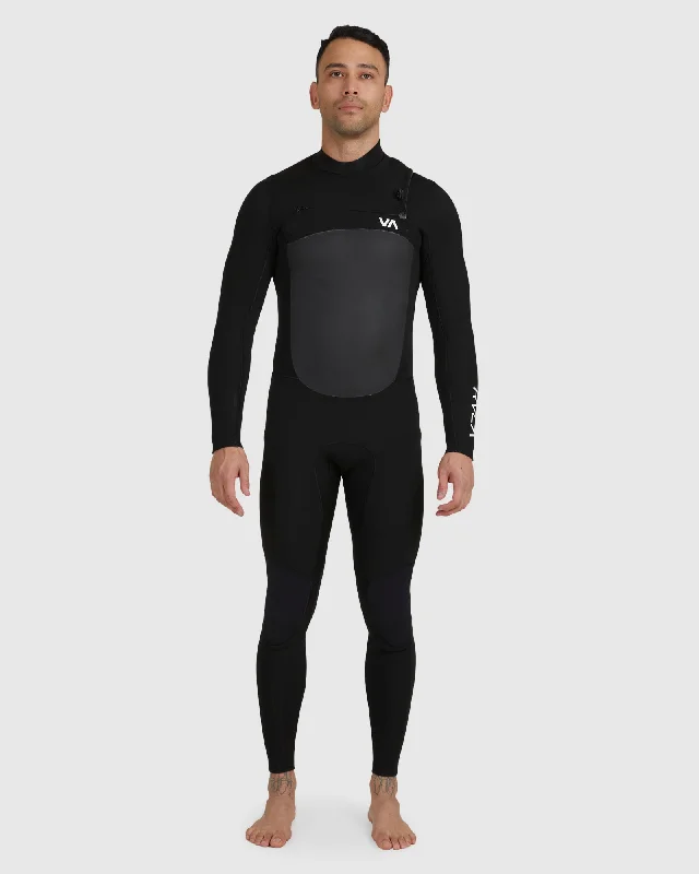 wetsuits with extra padding for comfort-Mens 4/3mm Balance Chest Zip Wetsuit