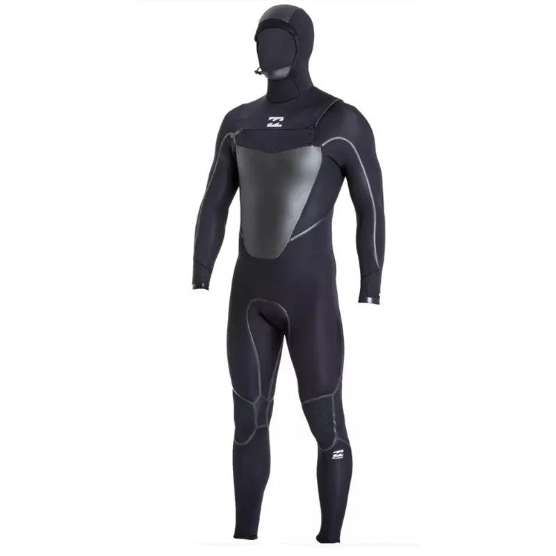 wetsuits for waterproof zipper technology-Billabong Absolute X 5/4 Hooded Wetsuit