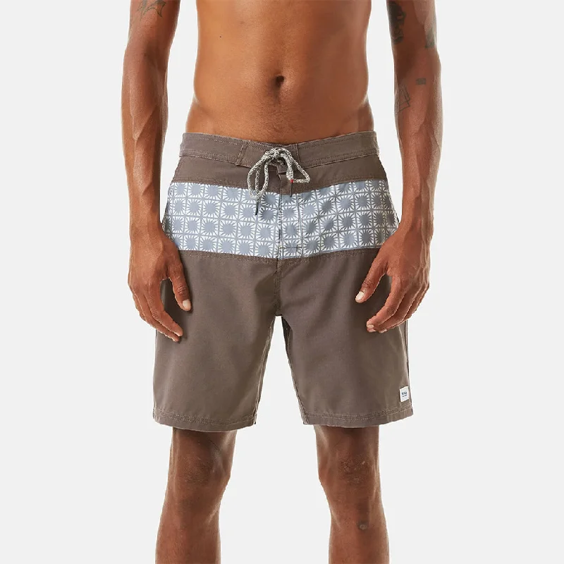 surf clothing with built-in protection from the sun-Katin Adam Hybrid Trunks - Brown