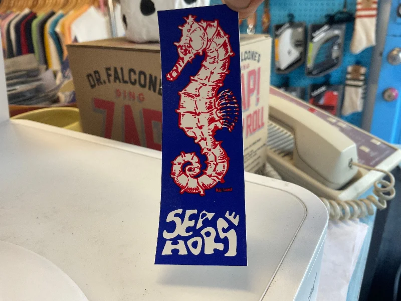 surf clothing with quick-dry materials-Sea Horse Sticker