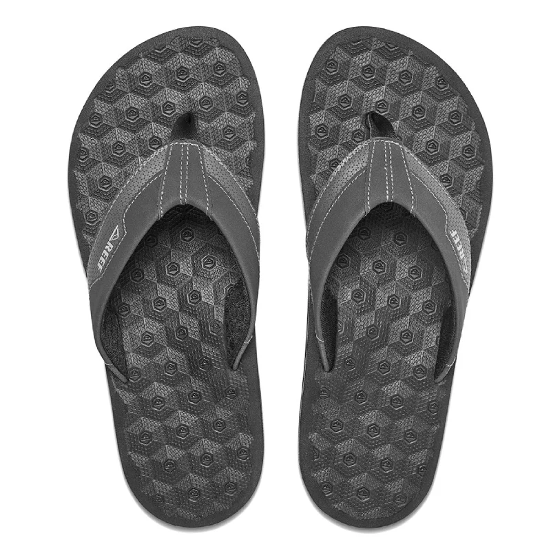 surf clothing for quick drying-Reef Men's Ripper Reef Thongs - Dark Grey