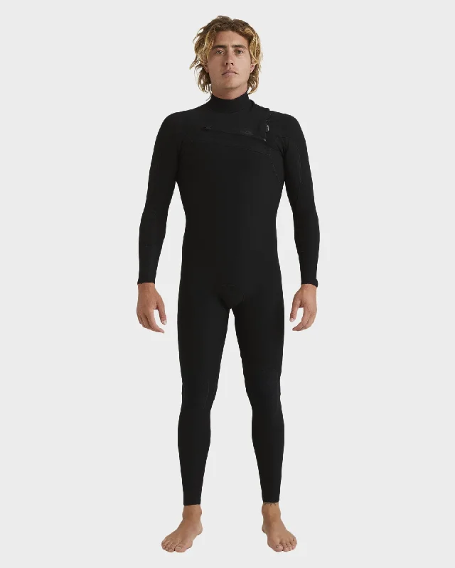 wetsuits for surfing in frigid waters-Mens 4/3mm Highline Chest Zip Wetsuit