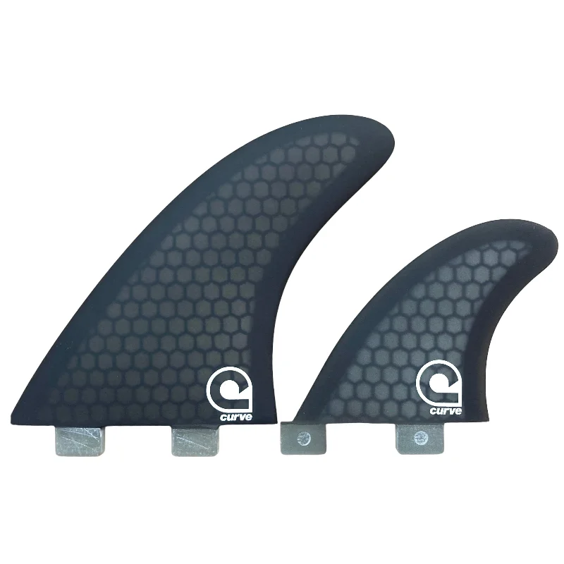 surfboard fins for greater performance and style-Surfboard Fins MR - Dual Tab Twin 2+1 - HEXCORE