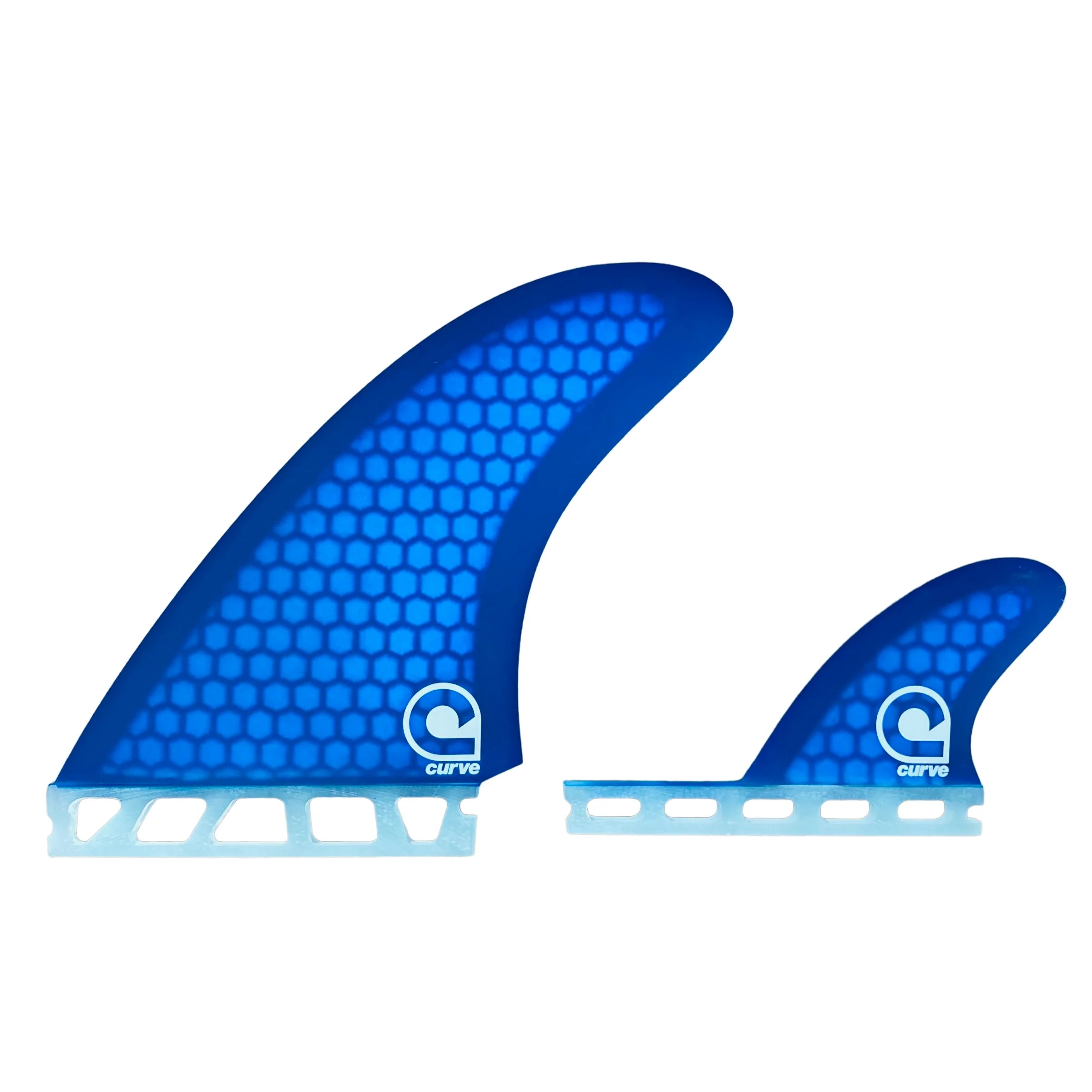 surfboard fins with hybrid designs for flexibility-Surfboard Fins MR Single Tab Twin 2 + 1 Micro - HEXCORE