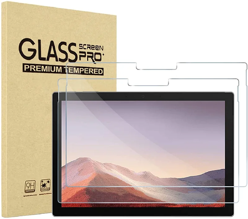 surf clothing for ultimate flexibility-(2 Pack) Surface Pro 7 Plus/ Pro 7/ Pro 6/ Pro 5/ Pro 4 Tempered Glass Screen Protector | ProCase