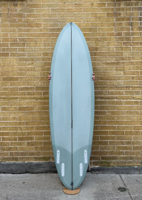 surfboards for balanced rides-6'2" Simon Shapes Round Pin Quad