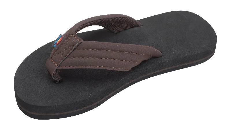 surf clothing with innovative materials for performance-Boys The Grombow - Soft Rubber Top Sole with 1" Strap and Pin line Sandals