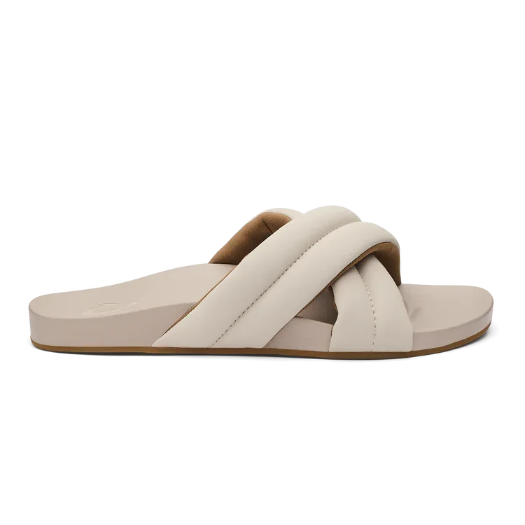 surf clothing for hot weather-Olukai Women's Hila Slide Sandals