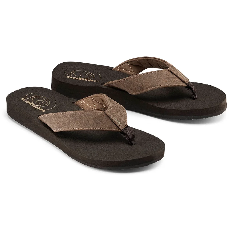 best surfboards for wave riding and cruising-Cobian Mens Floater 2 Mocha Sandal