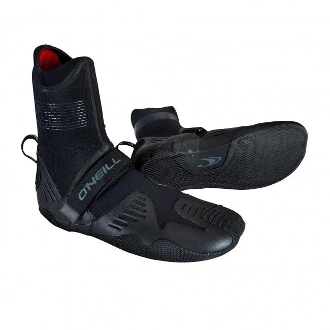 wetsuits for a snug and secure fit-O'Neill Psycho Tech 5mm Booties - Round Toe