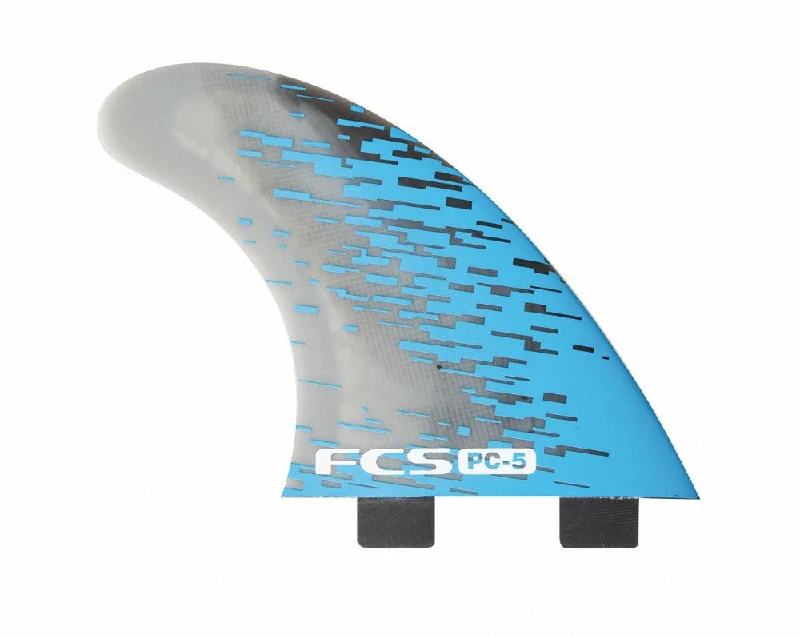 surfboard fins with reinforced edges for durability-FCS PC Smoke Tri Retail Fins