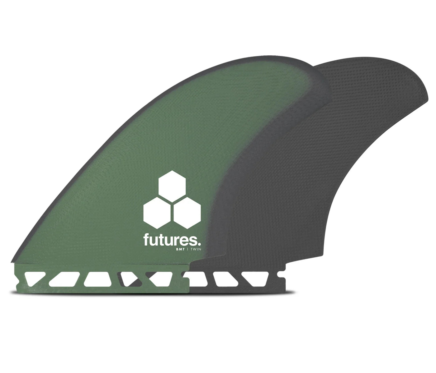 surfboard fins for precise carving-Britt Merrick Twin - Green/Gray