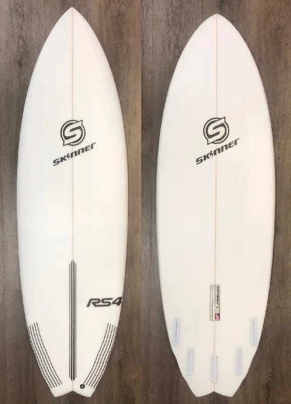 surfboards with wide rails for added power-SOLD Skinner Surfboards 6'2 x 22 RS4 Fish Epoxy 37.3 Liters 5 Futures Plugs