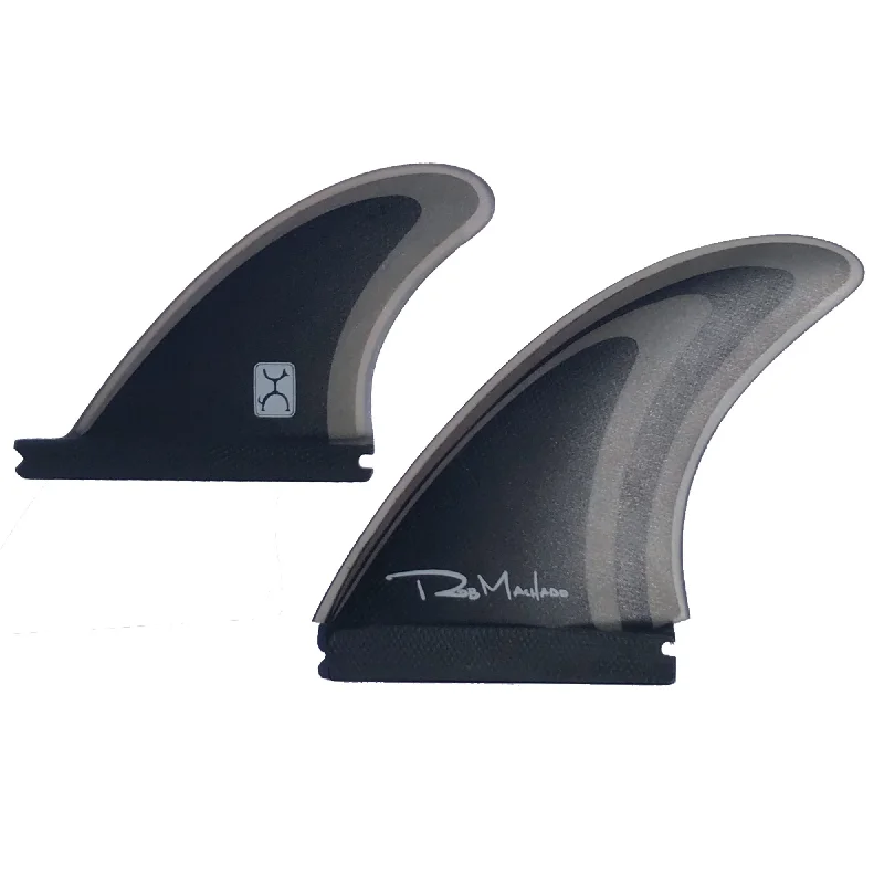 surfboard fins for smoother wave entry-Firewire Machado Twin +1 Single Tab Gray Fins