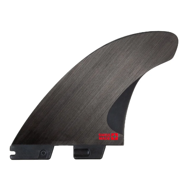 surfboard fins for smooth and controlled exits-FCS II H4 Medium Smoke Tri Fins