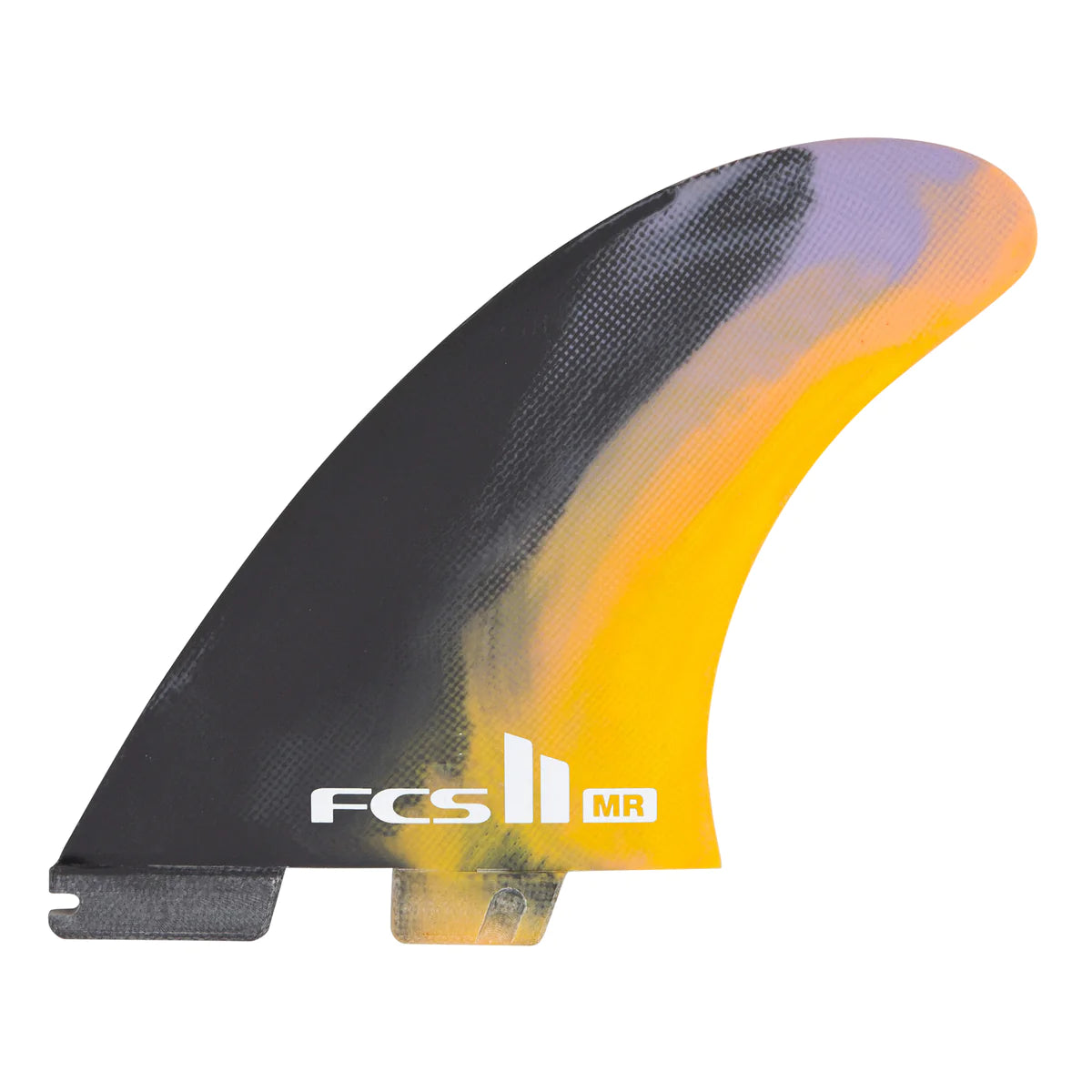 surfboard fins for improved surf tracking-FCS II Mark Richards PC Black / Colour Swirl Tri Fin Set - Extra Large