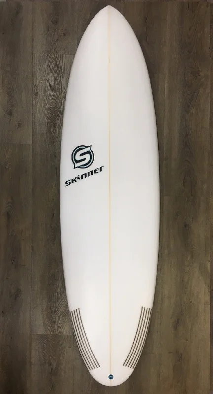 surfboards for longer rides down the line-SOLD Skinner Surfboards 6'6" x 21.4" x 2.65" Performance Funshape Poly 3 FCS II - 41.43 Liter