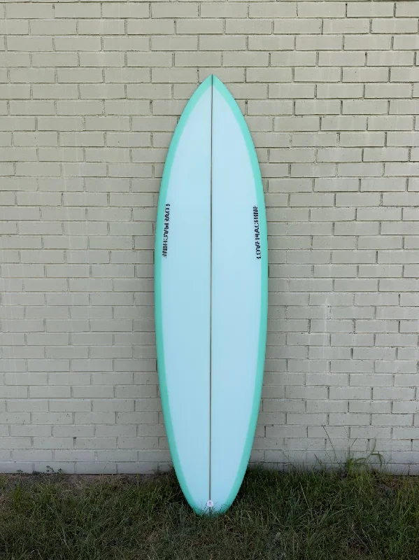 surfboards for big wave performance-6'6" Lovemachine Surfboards FM - Aquamarine