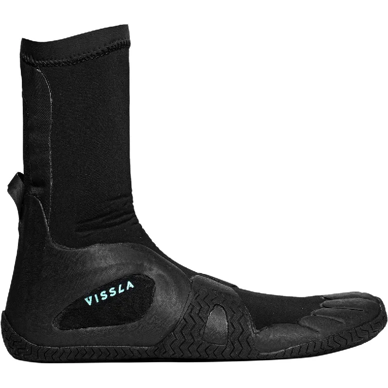 wetsuits with ultra-durable construction-Vissla 7 Seas 5mm Booties - Round Toe