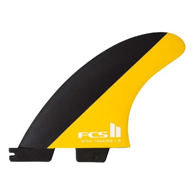 surfboard fins for speed and stability in large surf-FCS II Mick Fanning PC Black/Mango Tri Fins