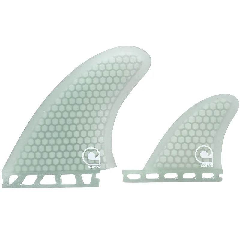 surfboard fins for better water handling-Surfboard Fins Retro Single Tab Twin 2+1 - HEXCORE