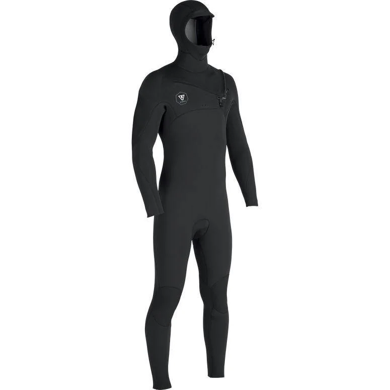 wetsuits for better coverage and warmth-Vissla Men's 7 Seas 4/3mm Hooded Full Suit