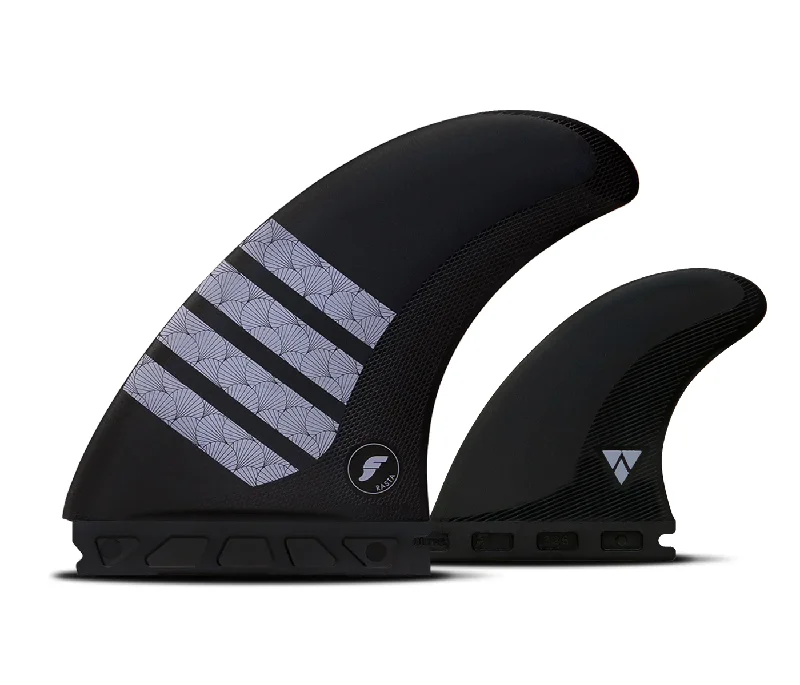 surfboard fins for improved lift and speed-Rasta Alpha Twin +1 Carbon Purple Fins