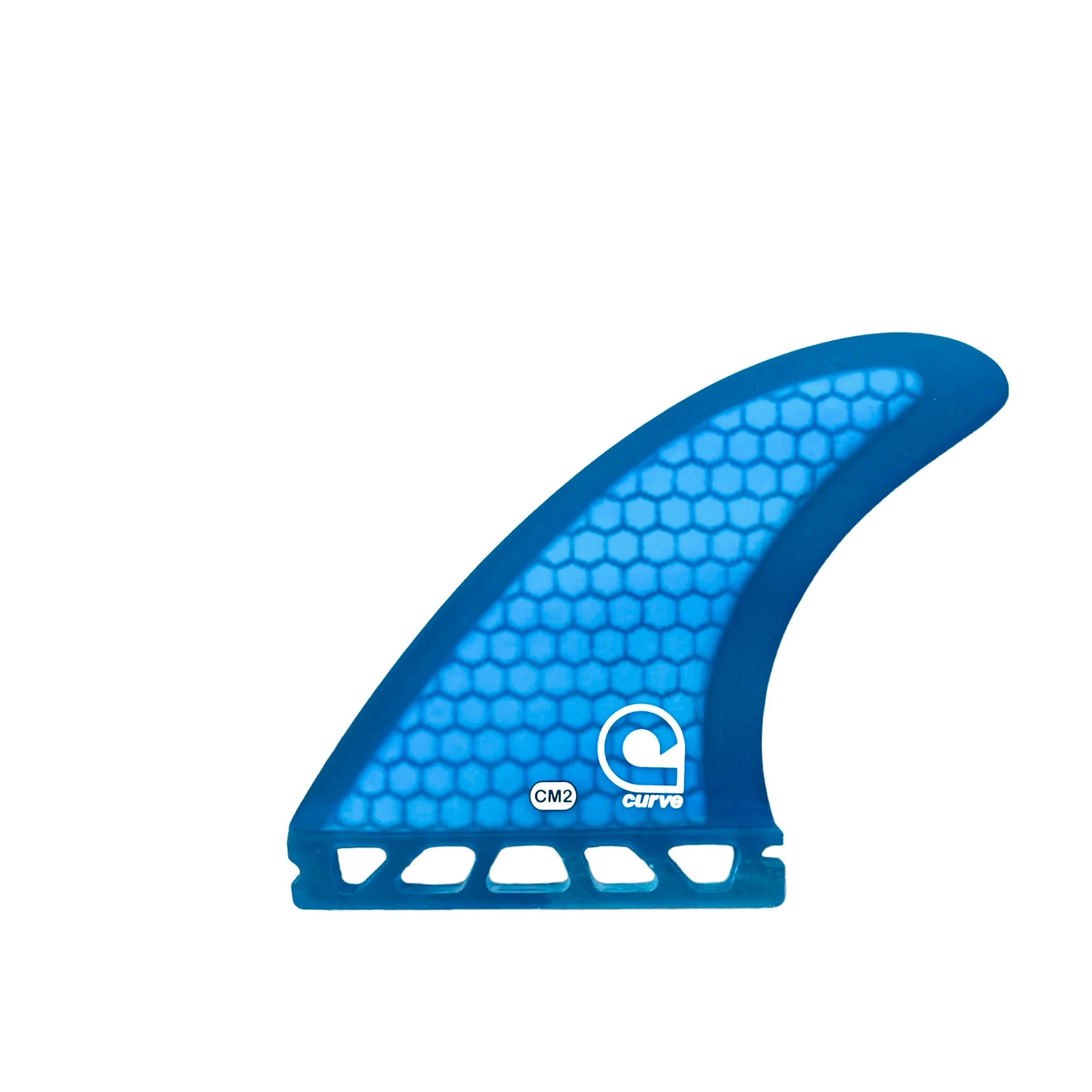 surfboard fins for sharper turns in tight waves-Surfboard Fins CM2 Single Tab Thruster - HEXCORE