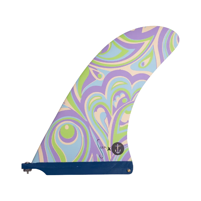 surfboard fins with high lift for better performance-The Seea Pivot Longboard Fin 9.5"