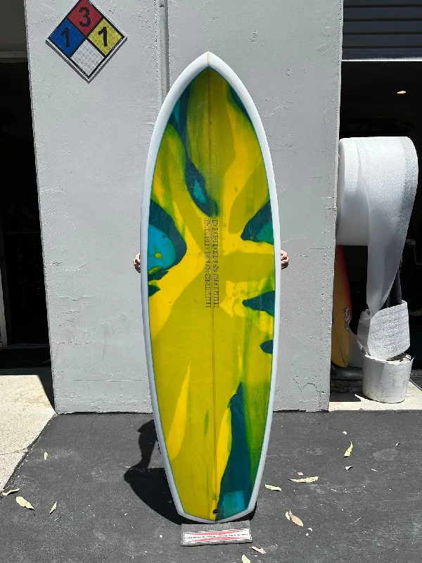 high-quality surfboards with fiberglass construction-5'10 #21432 Squid (71 Twin) - at PB Surf Shop