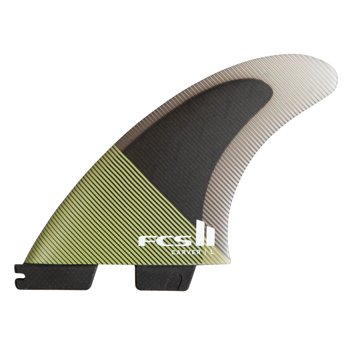 surfboard fins for high-control turns-FCS II Carver PC Carbon Medium Thruster Set Fins - Eucalyptus