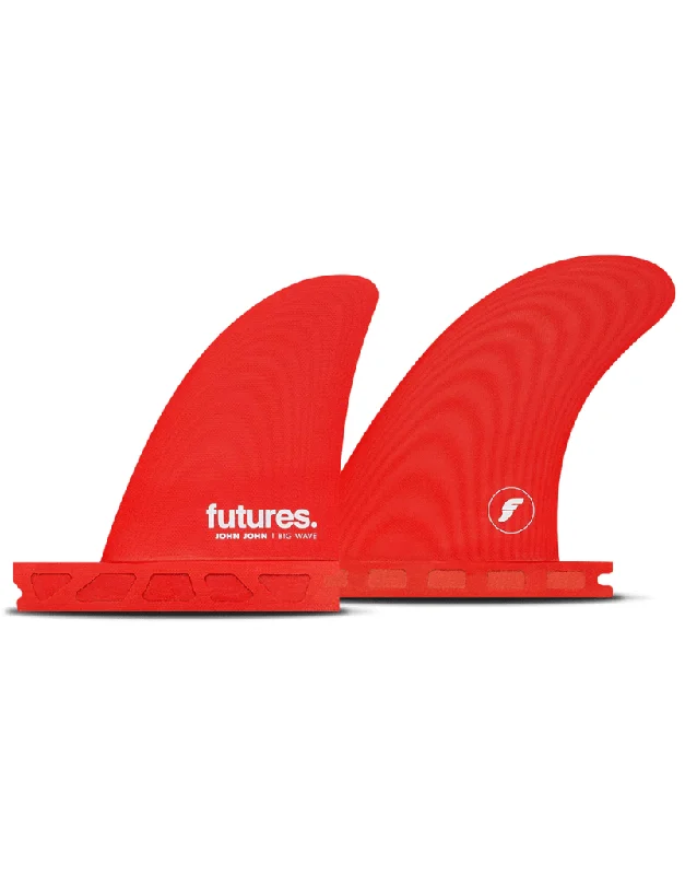 surfboard fins with hybrid designs for flexibility-JJF Big Wave Quad