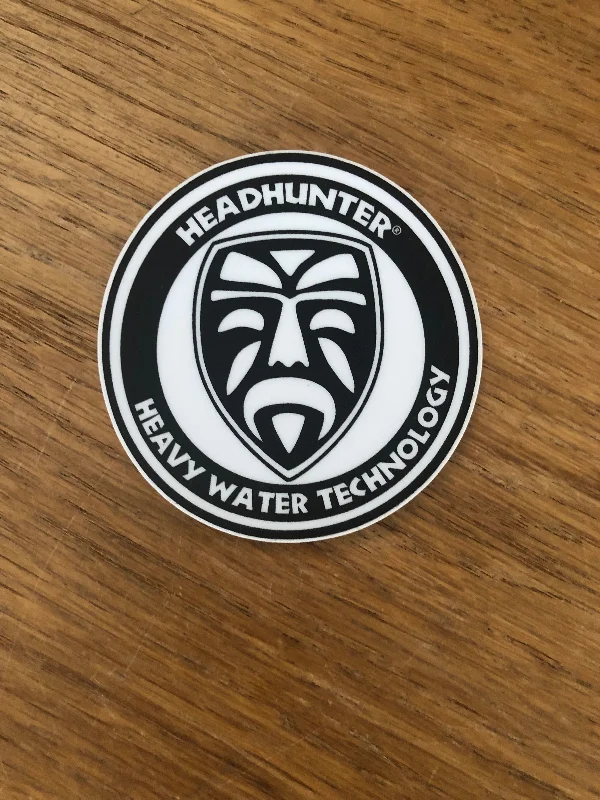 surf clothing for better water resistance-Heavy Water Technology Circle Sticker - 3 Pack