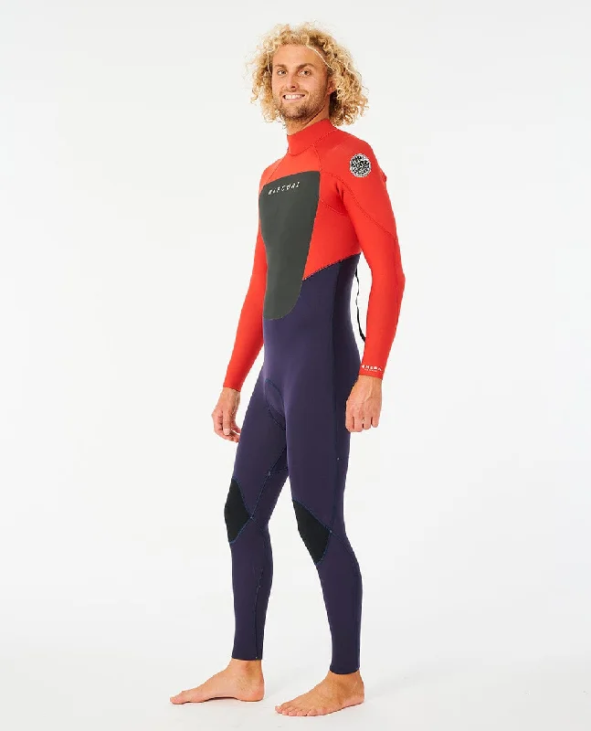 high-quality wetsuits for divers-Omega 3/2mm Back Zip - Red (2023)