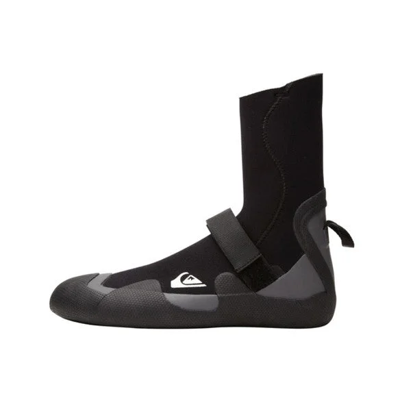 wetsuits for durability in rough conditions-Quiksilver Youth Syncro 5mm Round Toe Boot