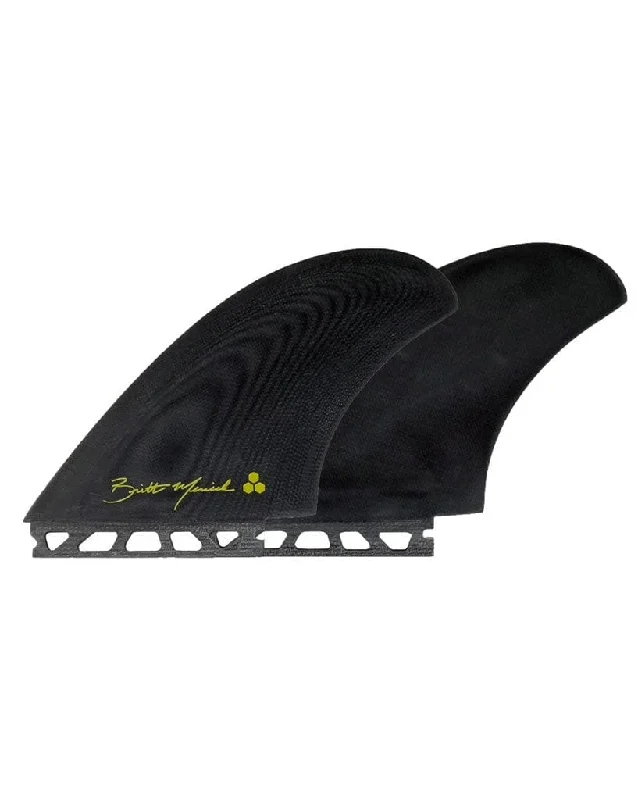 surfboard fins for easy adaptation to wave shape-Britt Merrick CI Twin Pin Fins