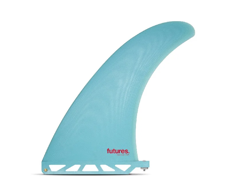 surfboard fins for aggressive surfing-Gerry Lopez 9.7" Flex Single Fin - Blue