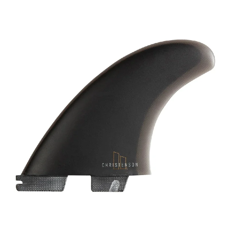 surfboard fins for deep, controlled turns-FCS II Christenson Tri-Quad PG Black Fins