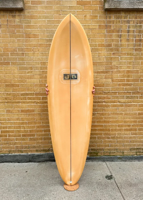 surfboards for big waves-6'4" McCallum Surfboards PDX - Peach