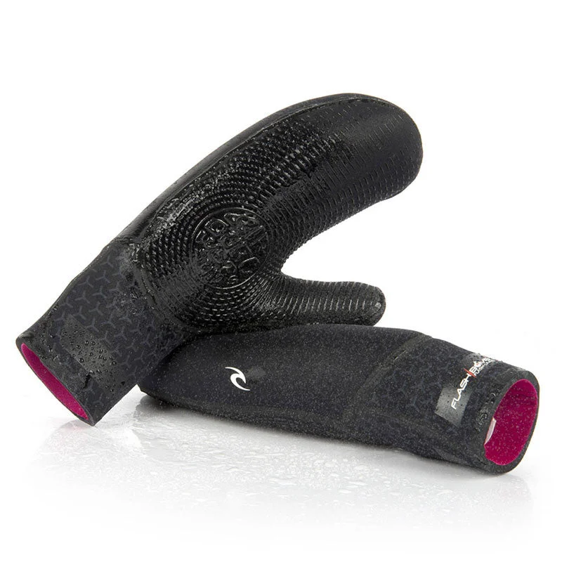 wetsuits for professional surfers-Rip Curl Flash Bomb 7/5mm Mittens