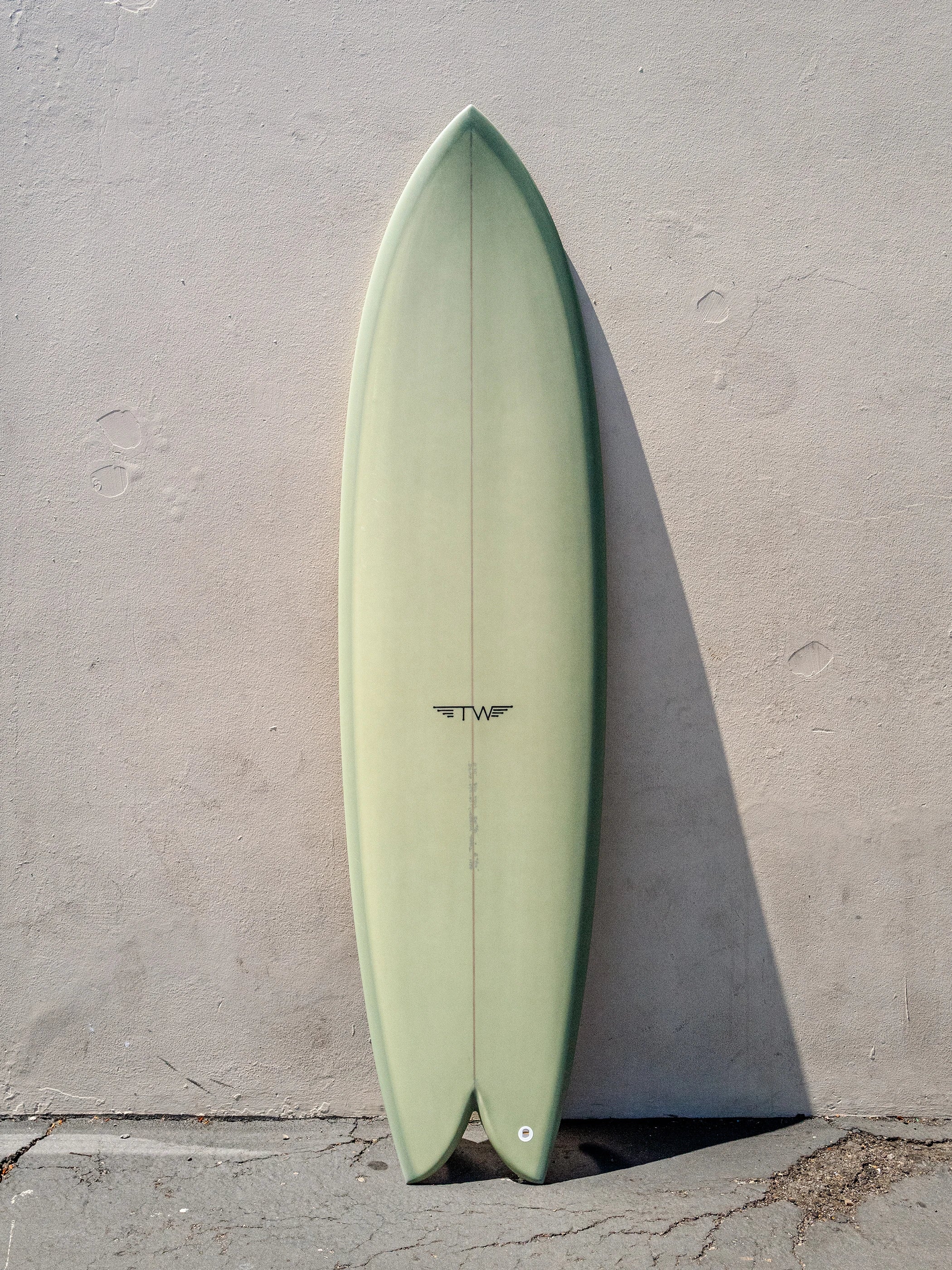 surfboards for comfortable paddling and gliding-Tyler Warren | Big Fish 6’10” Big Fish Army Gray Surfboard