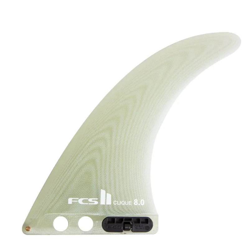 surfboard fins for smoother wave entry-FCS II Clique PG 8" Clear